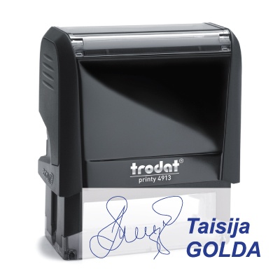 Allkirja tempel 58x22mm Printy 4913